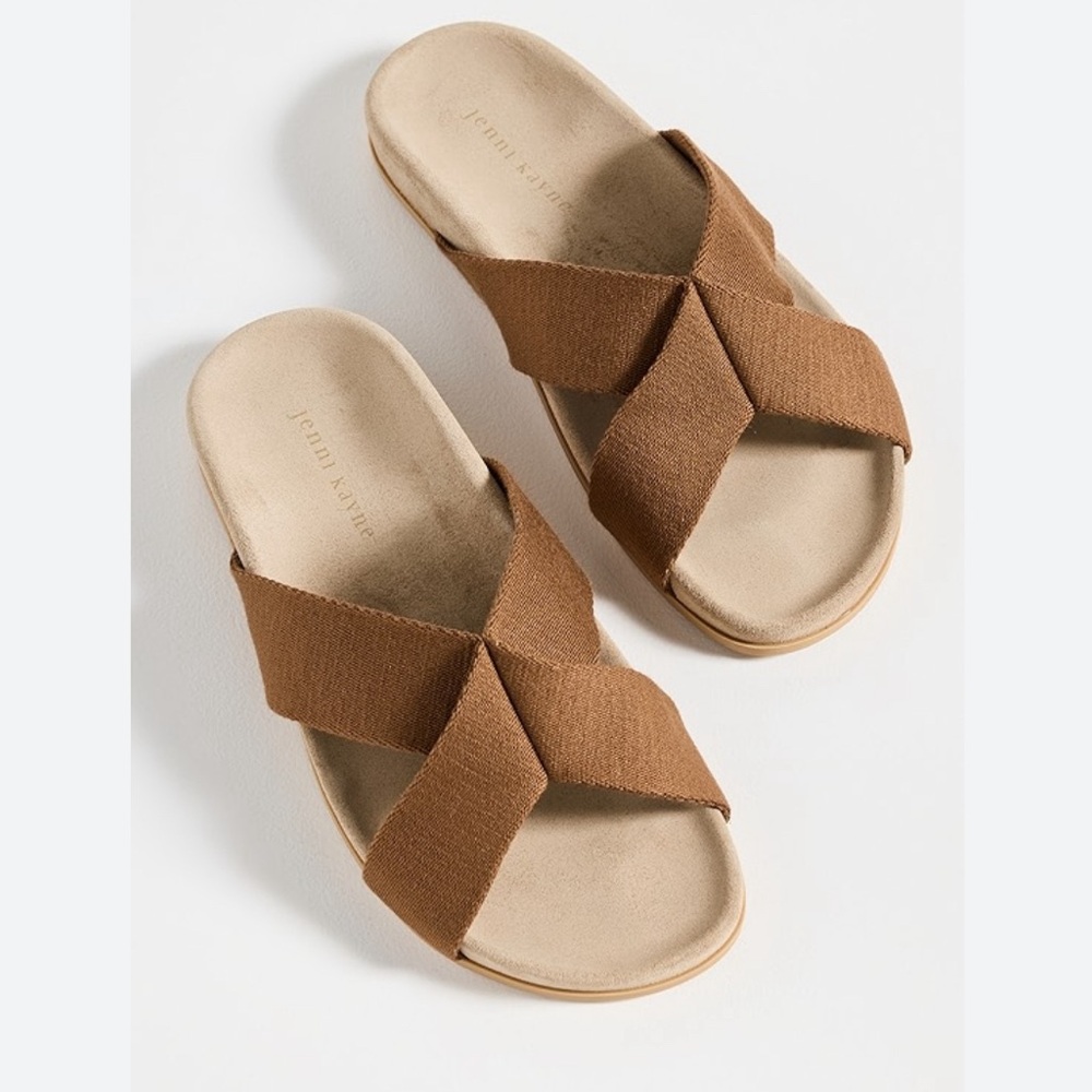Jenni Kayne Cotton Crossover Sandals
